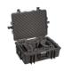 OUTDOOR kuffert i sort med skum polstring 585x415x210 mm Volume: 51 L Model: 6500/B/SI